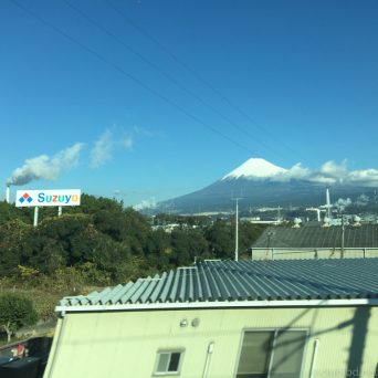 新幹線から富士山