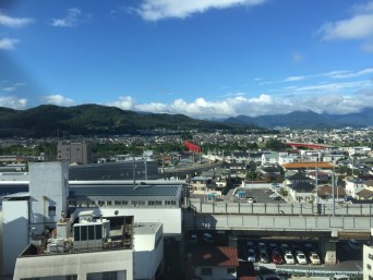 東横イン上田駅前からの風景