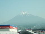 新幹線から望む富士山